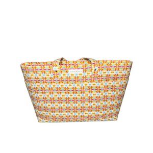 Evelyn & Kate Orange Turtle Quilted Tote